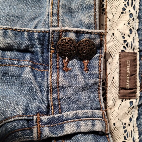 Denver Hayes Women's Denim Mini Skirt Size 4 Four Pockets - Picture 5 of 8